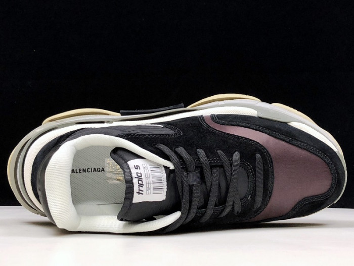 balenga triple s black burgundy 514008 w09s1 1058