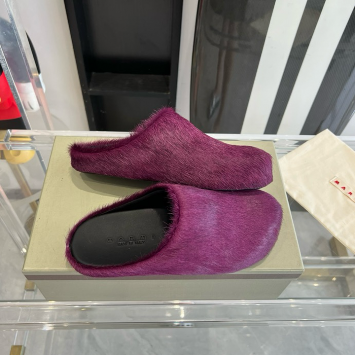 MA SLIDE WHITE FUSSBETT SABOT LOAFERS MAR-013