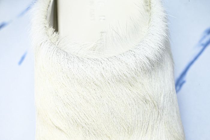 MA SLIDE WHITE FUSSBETT SABOT LOAFERS MAR-019