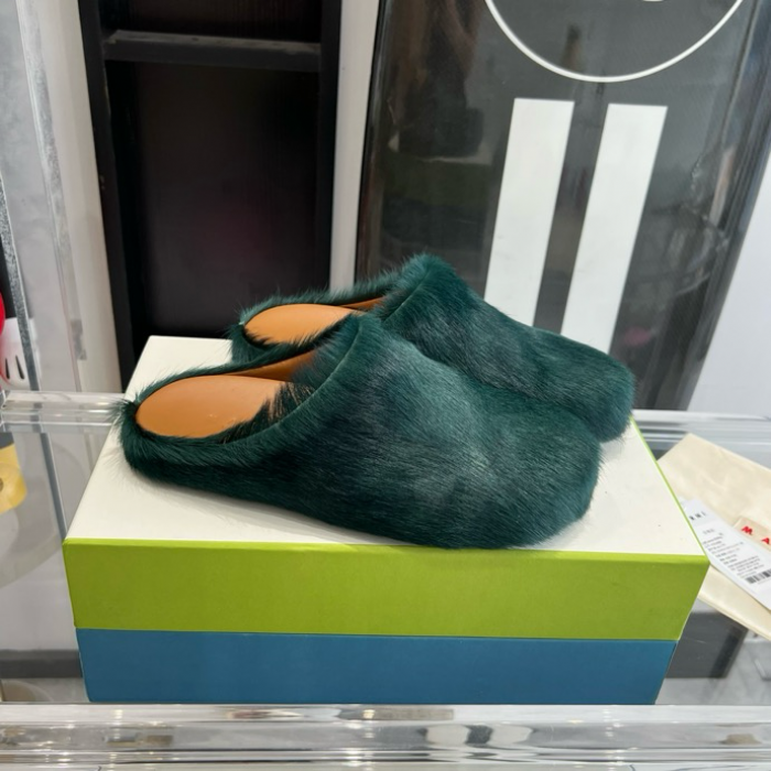 MA SLIDE WHITE FUSSBETT SABOT LOAFERS MAR-014