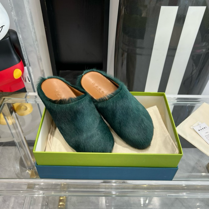 MA SLIDE WHITE FUSSBETT SABOT LOAFERS MAR-014