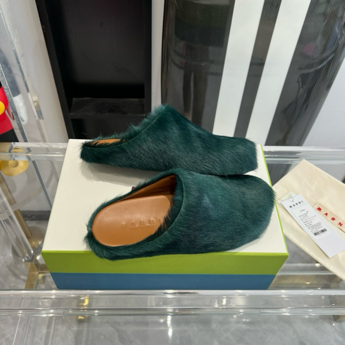 MA SLIDE WHITE FUSSBETT SABOT LOAFERS MAR-014