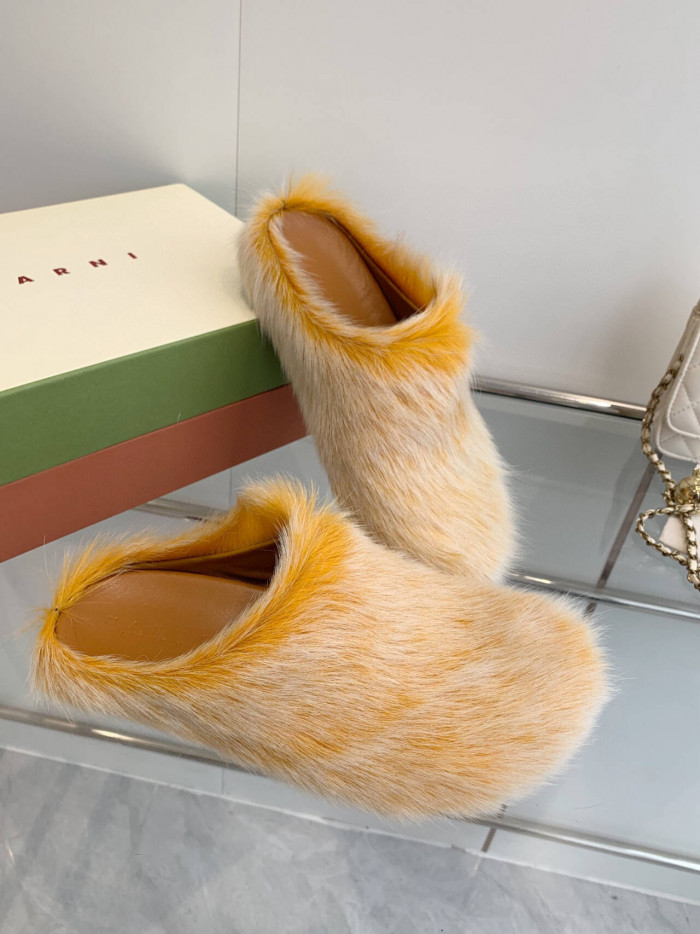 MA SLIDE WHITE FUSSBETT SABOT LOAFERS MAR-015