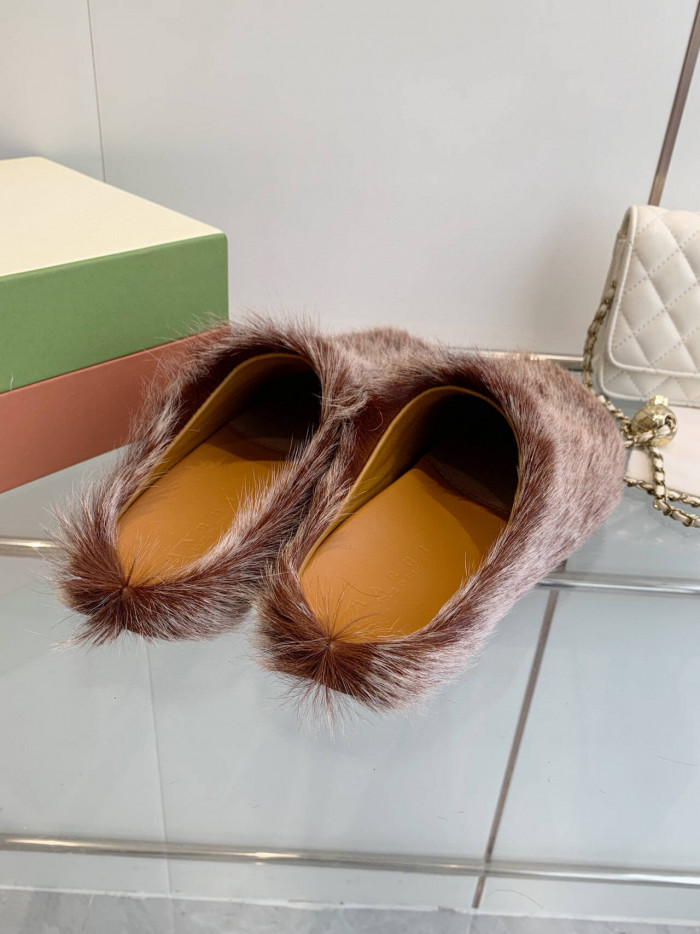 MA SLIDE WHITE FUSSBETT SABOT LOAFERS MAR-016