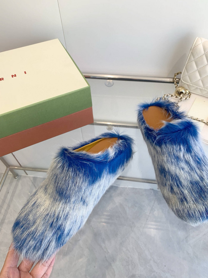 MA SLIDE WHITE FUSSBETT SABOT LOAFERS MAR-017