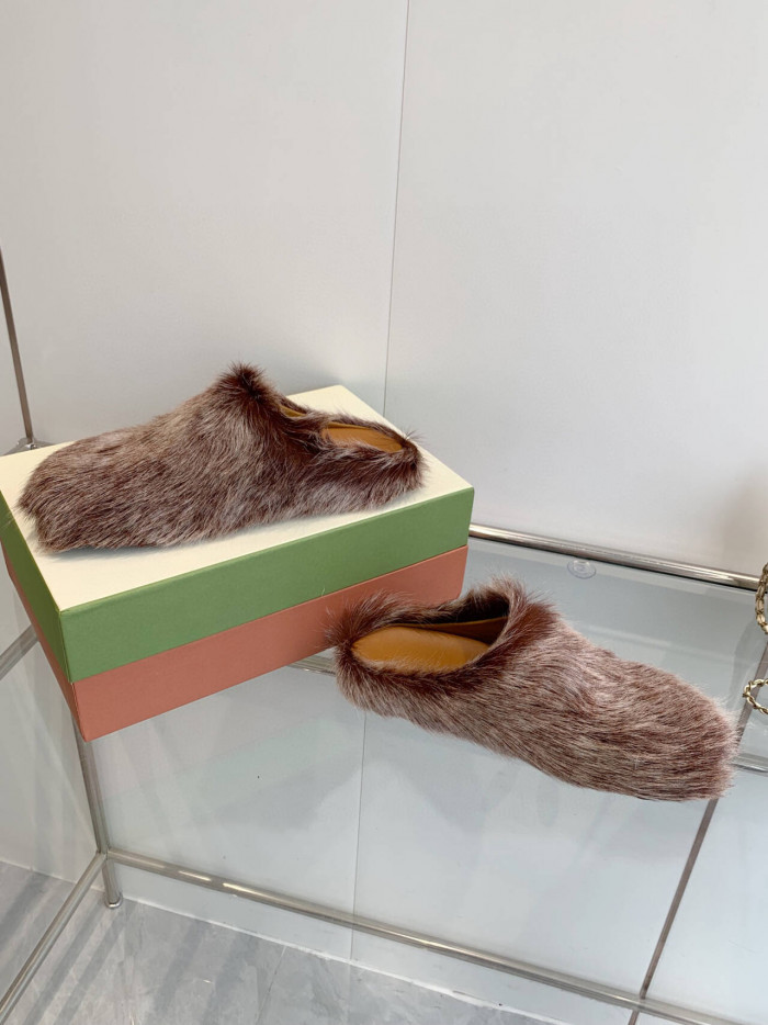 MA SLIDE WHITE FUSSBETT SABOT LOAFERS MAR-016