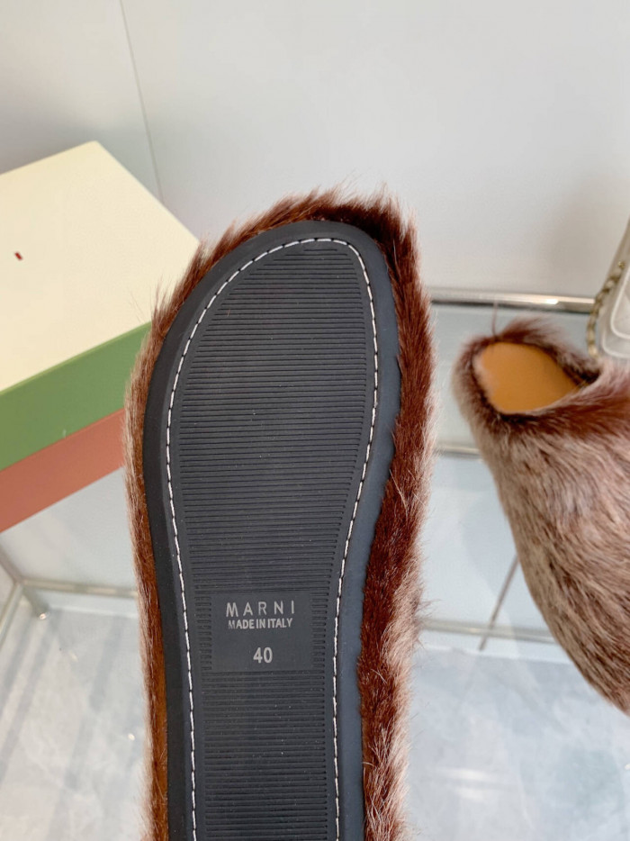 MA SLIDE WHITE FUSSBETT SABOT LOAFERS MAR-016